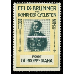 Dürkopp Diana Felix Brunner König der Cyclisten (gelb/grün)