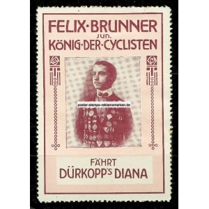 Dürkopp Diana Felix Brunner König der Cyclisten (rot/rot)