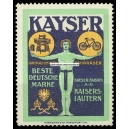 Kayser Nähmaschinen Fahrräder (Mann - blau/grün)
