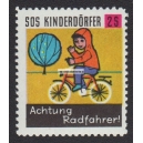 SOS Kinderdörfer Achtung Radfahrer