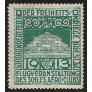 Breslau 1913 Jahrhundertfeier Freiheitskriege (grün)