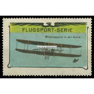 Flugsport Serie Wrightapparat in der Kurve