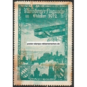 Nürnberg 1912 Flugwoche (Var A - grün)