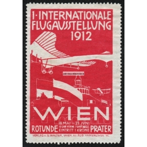 Wien 1912 1. Internationale Flugausstellung (rot)