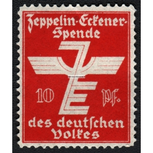Zeppelin - Eckener-Spende des Deutschen Volkes 10 Pf. (rot)