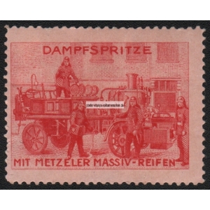 Metzeler Dampfspritze mit Massiv Reifen (rot)