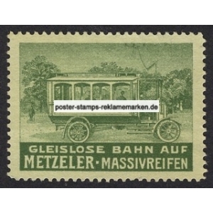 Metzeler Gleislose Bahn auf Massivreifen (grün)