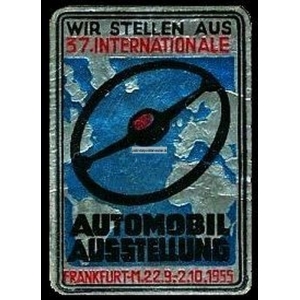Frankfurt 1955 37. Automobil Ausstellung ... (WK 001 )