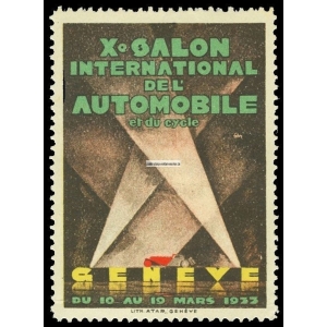 Genève 1933 Xe Salon International de l'Automobile et du Cycle (WK 001)