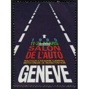Genève 1965 Salon de l'Auto ... Moto ... (WK 001)