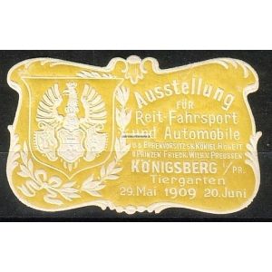 Königsberg 1909 Ausstellung für Reit- Fahr und Motorsport (g - 001)