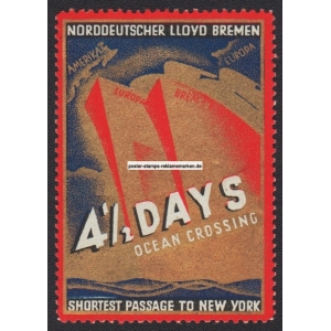 Norddeutscher Lloyd Bremen 4 1/2 Days Ocean Crossing ... (001)