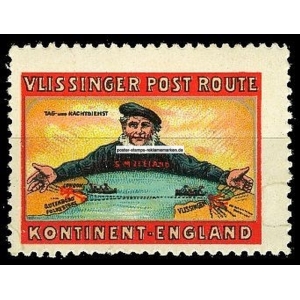 Vlissinger Post Route Kontinent - England (mehrfarbig - 001)