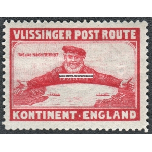 Vlissinger Post Route Kontinent - England (rot - 001)