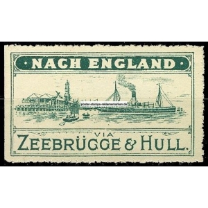 Zeebrügge & Hull, Nach England via