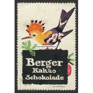 Berger Kakao Schokolade Vogel (001)