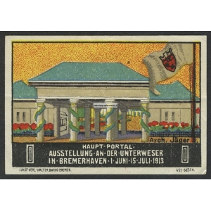 Bremerhaven 1913 Ausstellung An der Unterweser Haupt Portal (001)