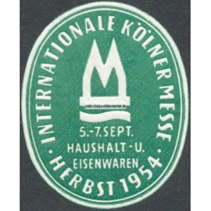 Köln 1954 Internationale Kölner Messe 001