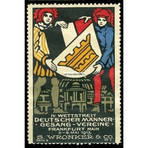 Frankfurt 1913 Wettstreit Männer Gesang Vereine Serie 3 No. 2