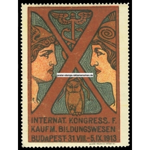 Budapest 1913 Kongress Kaufmännisches Bildungswesen (001)