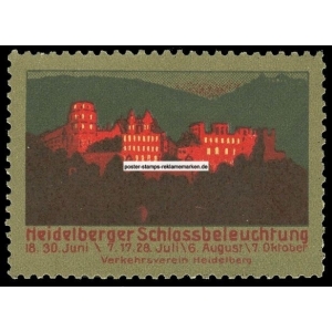 Heidelberg 1912 Schlossbeleuchtung ohne Jahr (Carl Hermann Münch 002)