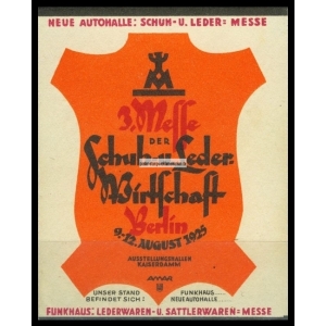 Berlin 1925 Schuh u Leder Wirtschaft 3. Messe Leon Lico Amar (001)