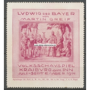 Kraiburg 1914 Ludwig der Bayer Volksschauspiel (WK 001)
