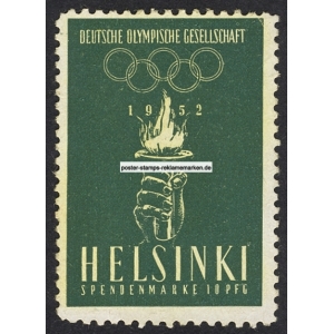 Olympiade 1952 Helsinki Spendenmarke (001)