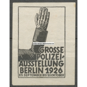 Berlin 1926 Polizei Ausstellung Ernst Böhm (001)