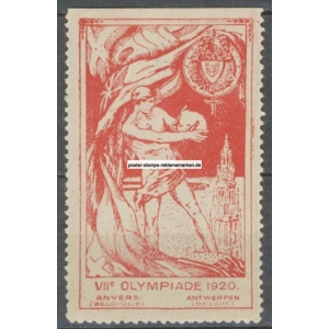 Olympiade 1920 Anvers Olympische Spiele Walter van der Ven (004b)