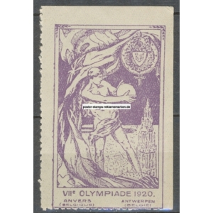 Olympiade 1920 Anvers Olympische Spiele Walter van der Ven (005b)