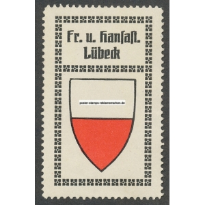 Lübeck Freie und Hansestadt Lübeck Wappen (002a)